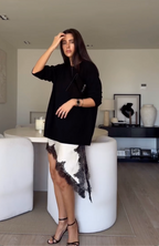 Relaxed Crew-Neck Knit Jumper - Soft Black