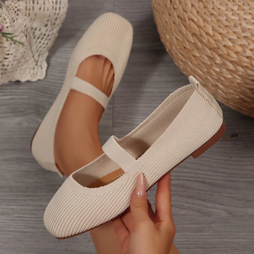 Knitted Ballet Flat – Comfortable Everyday Loafer | Meave & Ivy