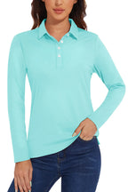 Long Sleeve Golf Polo – Performance Knit, 12 Colours