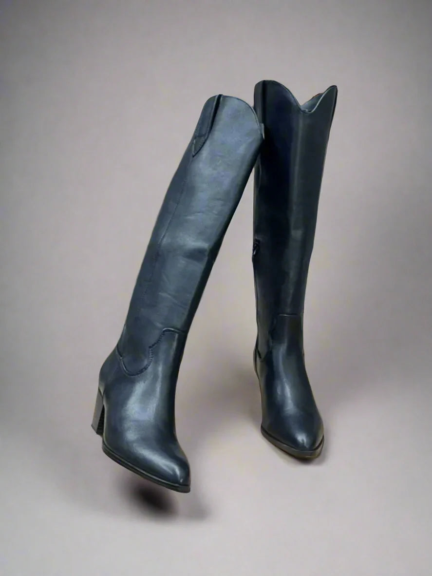 Classic Black Ankle Boots - Autumn Leather-Style