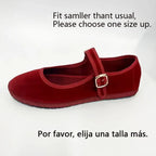 Velvet Mary Jane Ballet Flat – Luxurious Leisure Loafer | Meave & Ivy