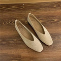 Square-Toe Leather Ballet Flats | Meave & Ivy