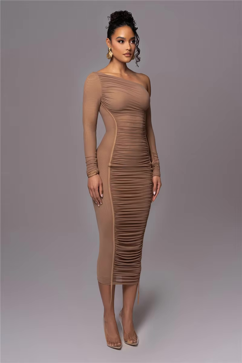 Bodycon Midi Dress – Soft Stretch Evening Dress