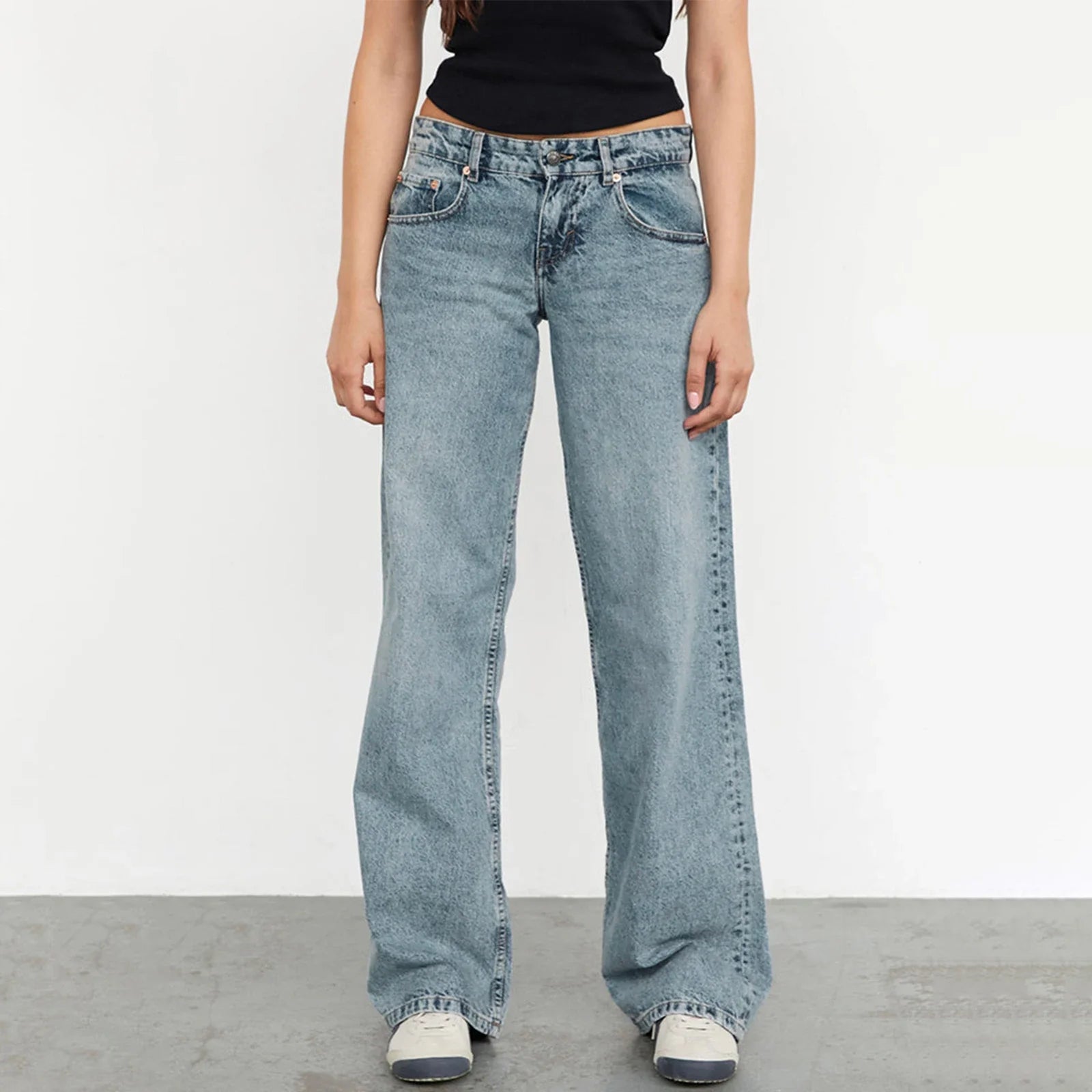Classic High Waist Wide Leg Jeans – Timeless Relaxed Denim
