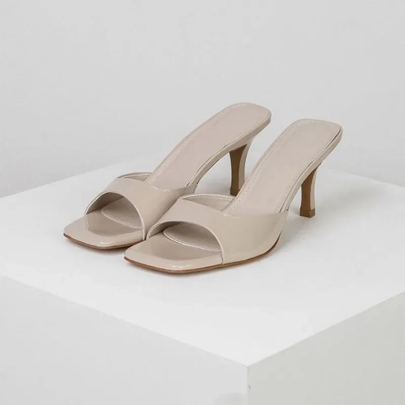 Square-Toe Heeled Sandal – Elegant High Heel | Meave & Ivy