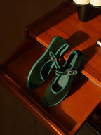 Velvet Mary Jane Ballet Flat – Luxurious Leisure Loafer | Meave & Ivy