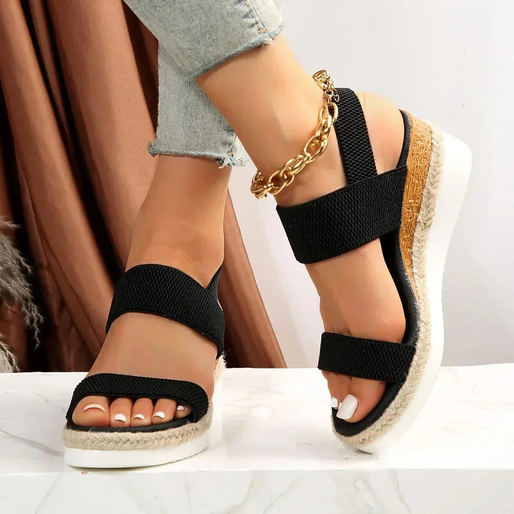 Double-Strap Espadrille Sandals – Summer Flatform Sandal | Meave & Ivy