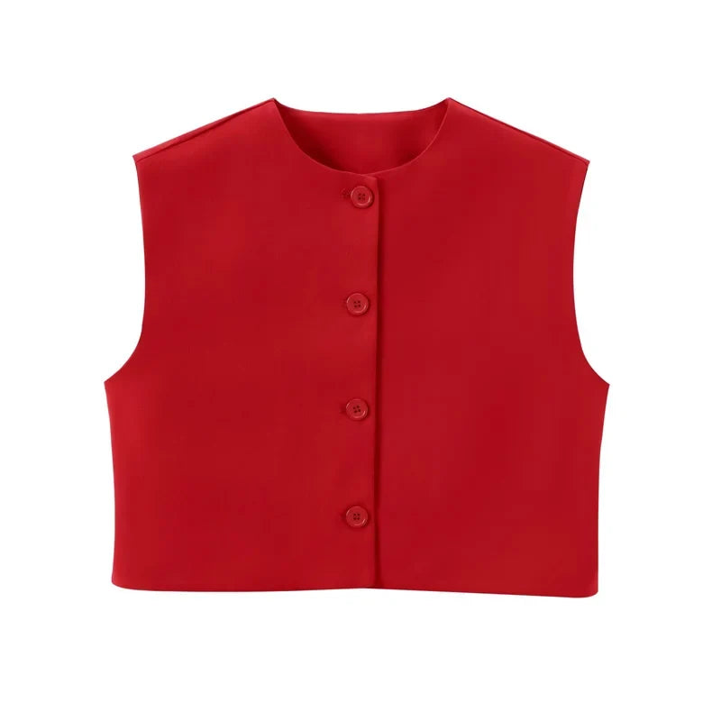 Ribbed Sleeveless Knit Vest – Luxury Layering Cardigan | Meave & Ivy