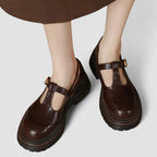 Women's Vintage Mary Jane Shoes – Lightweight Everyday Comfort in Black or Brown