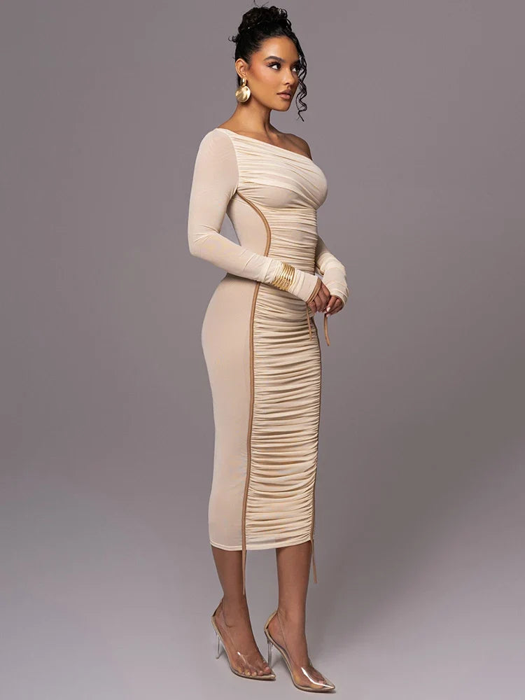 Bodycon Midi Dress – Soft Stretch Evening Dress