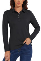 Long Sleeve Golf Polo – Performance Knit, 12 Colours