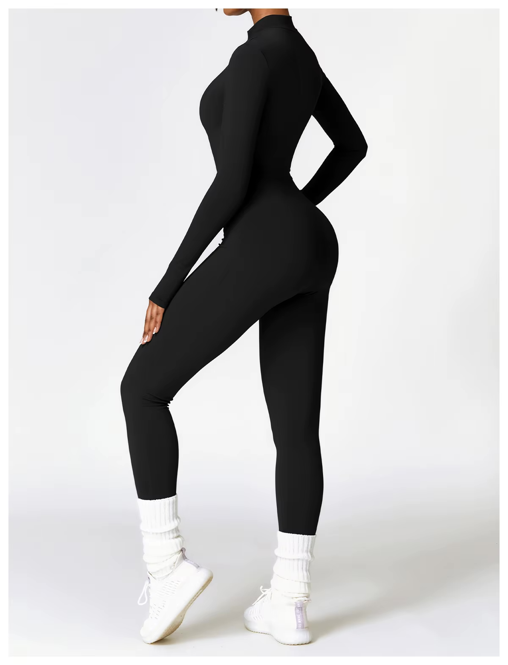 Women's Fleece Lined Winter Jumpsuit – Warm Stretch One-Piece