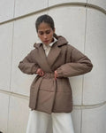 Belted Puffer Jacket – Waist-Defining Winter Warmth