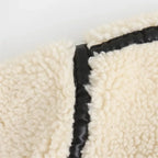 Ivory Faux Fur Moto Jacket – Luxe Statement Outerwear | Meave & Ivy