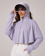 Lightweight Draped Cover-Up Cape – Soft One-Size Layer