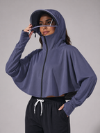 Lightweight Draped Cover-Up Cape – Soft One-Size Layer