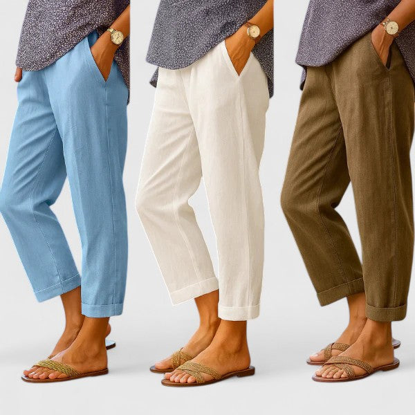 Women's Pocket Trousers – Everyday Refined Comfort in 5 Colours