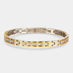 Women's Magnetic Bracelet – Adjustable Titanium Steel Bangle in Gold & Silver