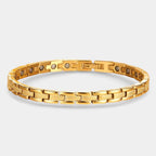 Women's Magnetic Bracelet – Adjustable Titanium Steel Bangle in Gold & Silver