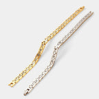 Women's Magnetic Bracelet – Adjustable Titanium Steel Bangle in Gold & Silver