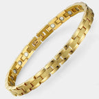 Women's Magnetic Bracelet – Adjustable Titanium Steel Bangle in Gold & Silver