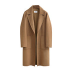 Long Wool-Blend Overcoat – Classic Winter Elegance