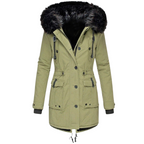 Long Hooded Winter Coat – Warm Padded Longline Jacket