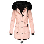 Long Hooded Winter Coat – Warm Padded Longline Jacket
