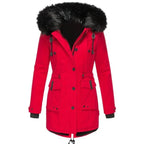 Long Hooded Winter Coat – Warm Padded Longline Jacket