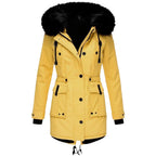 Long Hooded Winter Coat – Warm Padded Longline Jacket