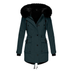 Long Hooded Winter Coat – Warm Padded Longline Jacket