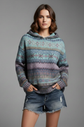 Women's Hooded Hoodie – Cosy Season Essential in Blue or Brown