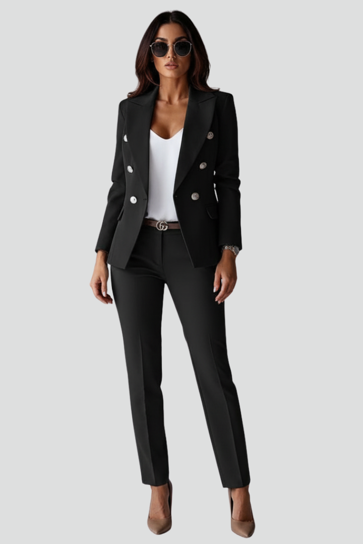Women's Lightweight Blazer & Trouser Set – Effortless Two Piece Style in 10 Colours