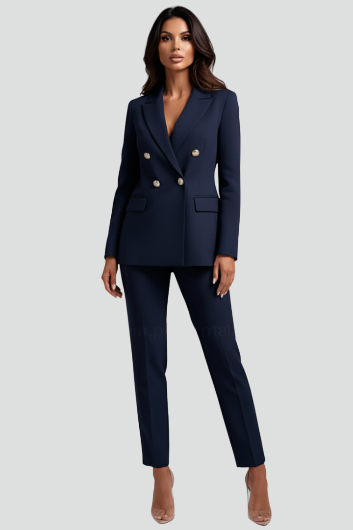 Women's Lightweight Blazer & Trouser Set – Effortless Two Piece Style in 10 Colours