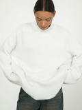 Women's wool-blend-Blend Turtleneck Sweater
