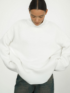 Women's wool-blend-Blend Turtleneck Sweater