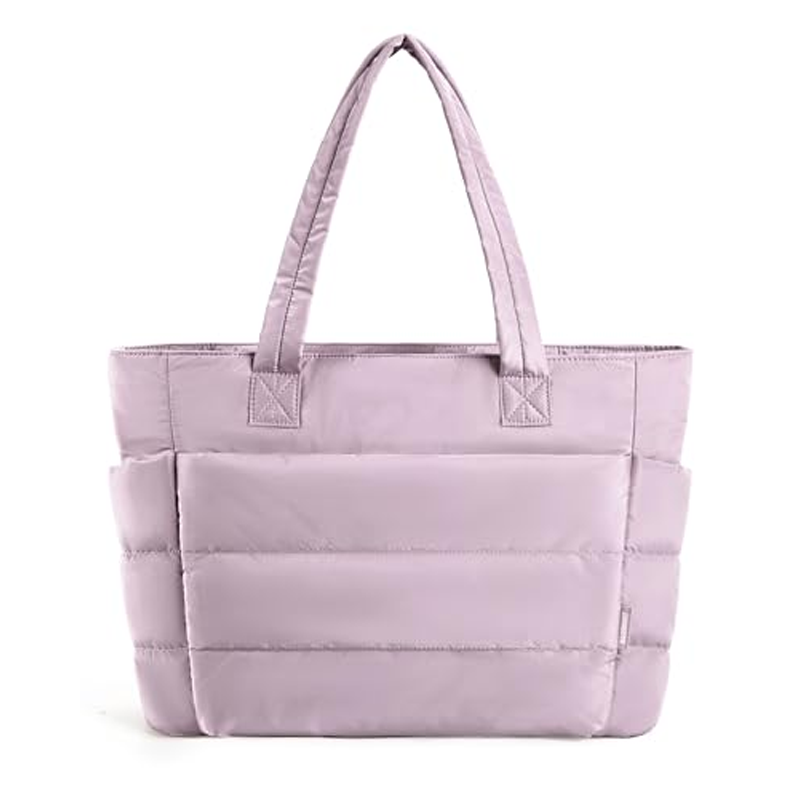 Quilted Tote Bag – Lightweight Padded Shoulder Bag