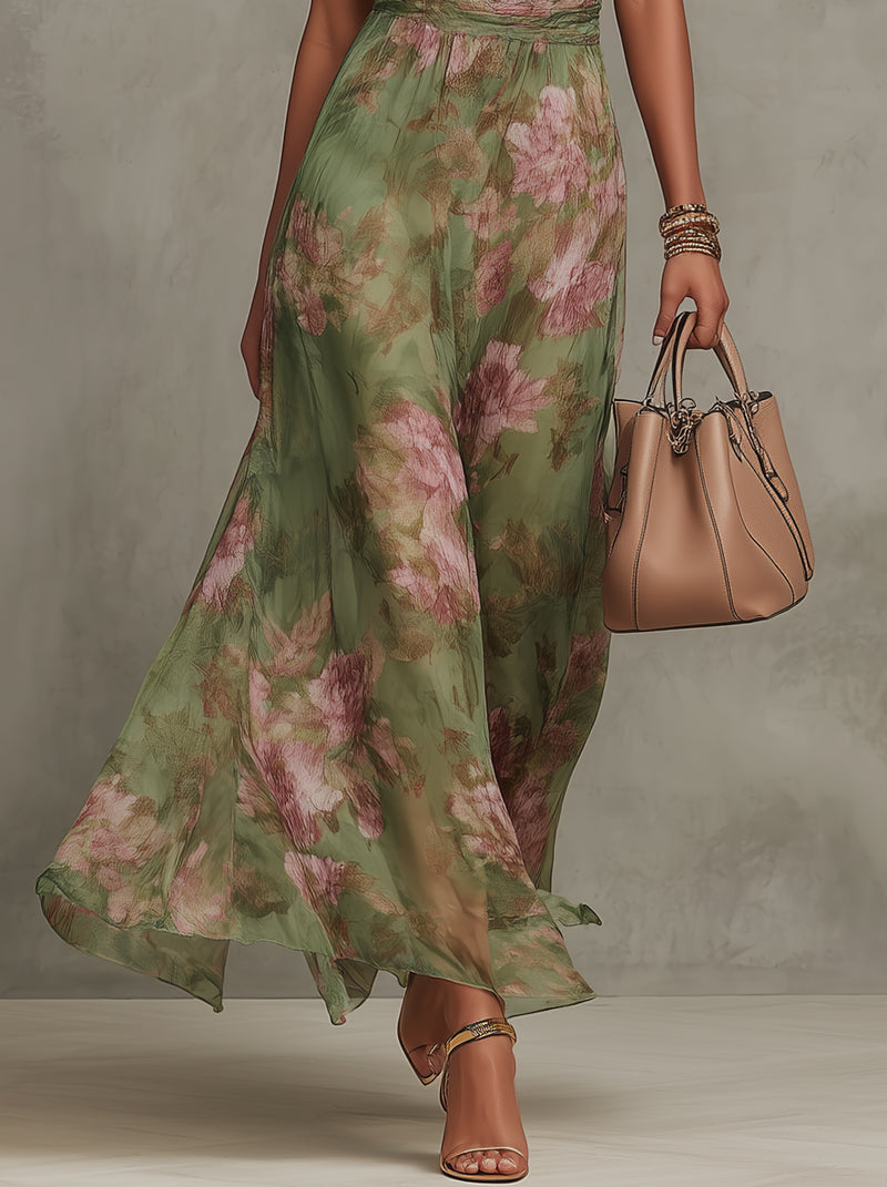 Floral Halterneck Summer Dress – Casual Occasion Dress | Meave & Ivy