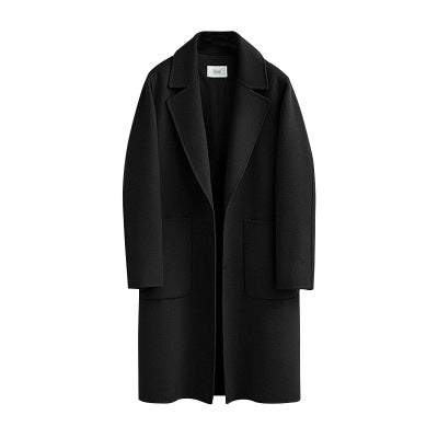Long Wool-Blend Overcoat – Classic Winter Elegance