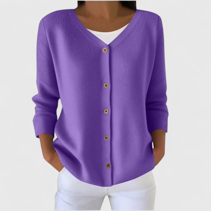 Women's Hooded Cardigan – Effortless Layering Knit in 9 Colours