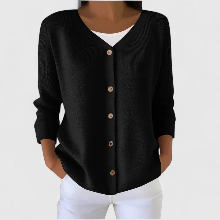 Women's Hooded Cardigan – Effortless Layering Knit in 9 Colours
