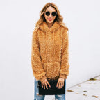 Teddy Fleece Hoodie with Kangaroo Pocket