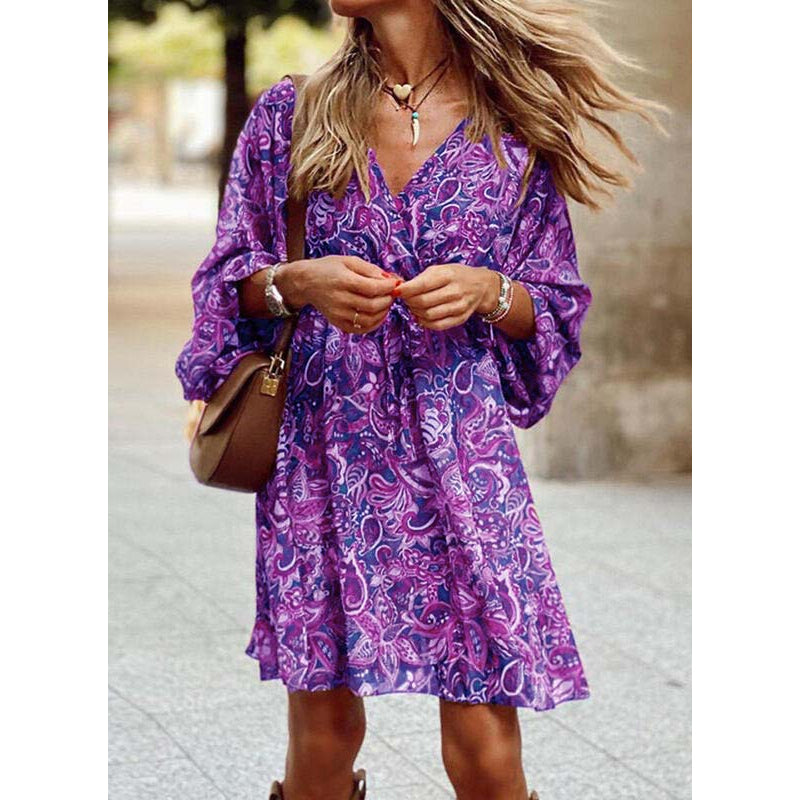 Boho Dress Relaxed Fit Lightweight Fabric | Meave & Ivy