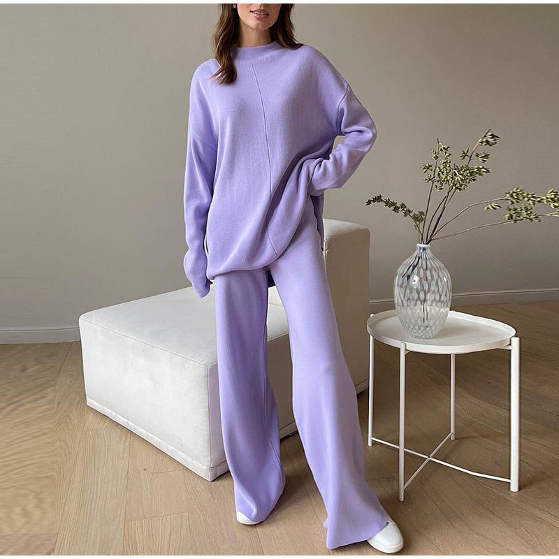Women's Soft Knit Two-Piece Loungewear Set