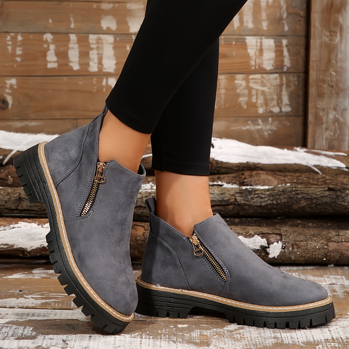 Women's Zip Boots – Cushioned All-Day Comfort in 7 Colours