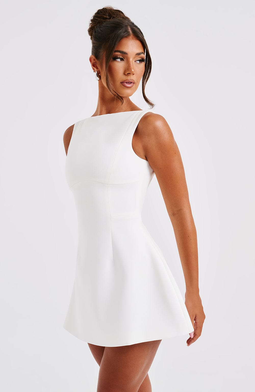 Ivory Wrap Mini Dress – Bridal Occasion Statement Dress | Meave & Ivy