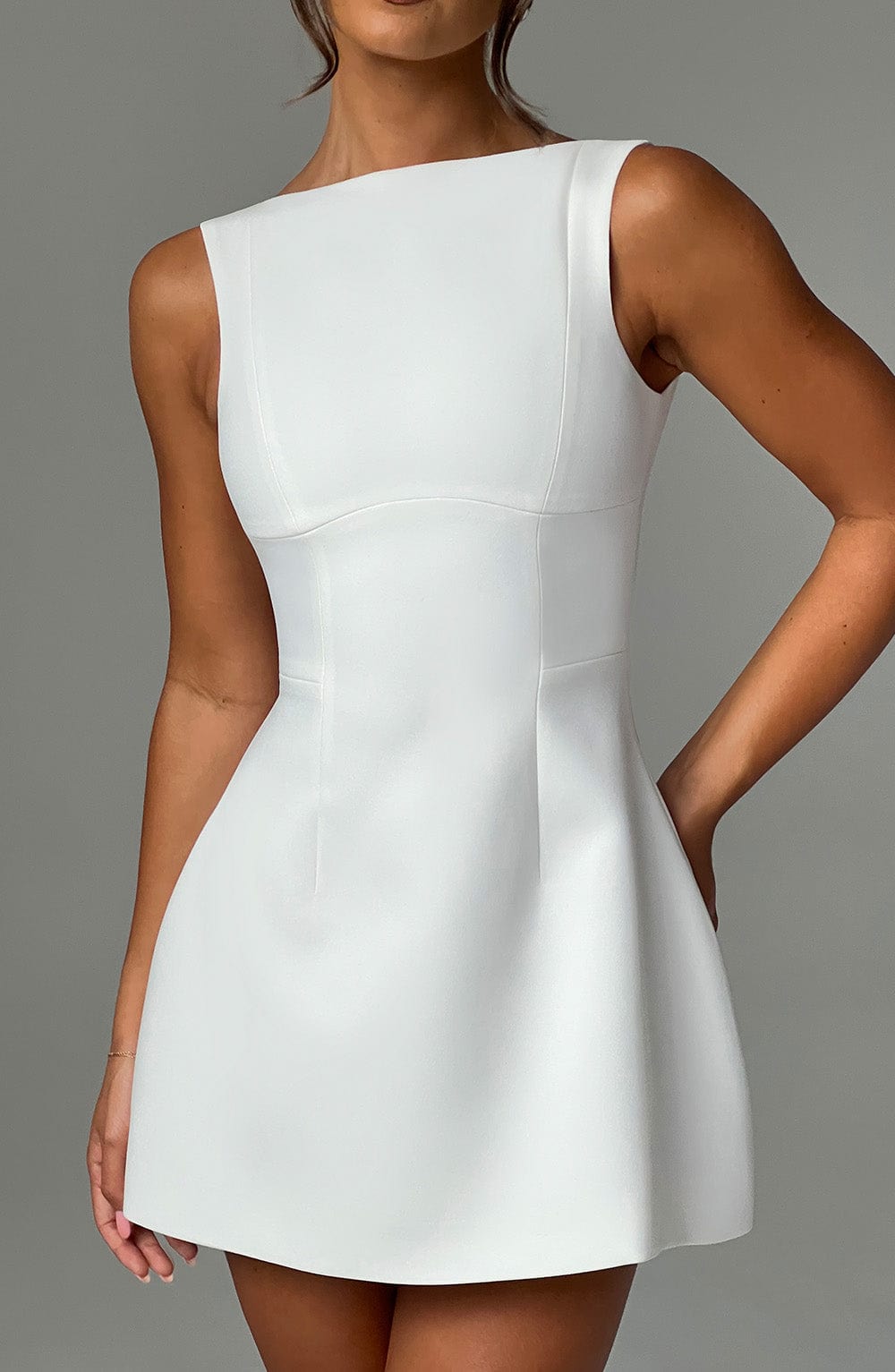 Ivory Wrap Mini Dress – Bridal Occasion Statement Dress | Meave & Ivy