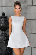 Ivory Wrap Mini Dress – Bridal Occasion Statement Dress | Meave & Ivy
