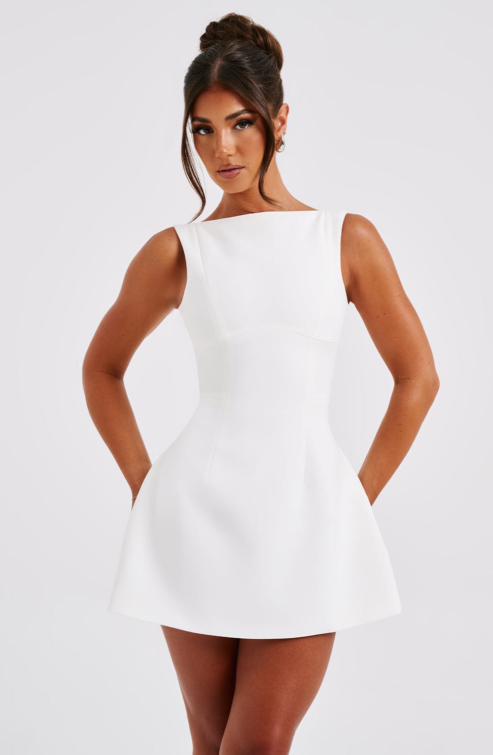 Ivory Wrap Mini Dress – Bridal Occasion Statement Dress | Meave & Ivy