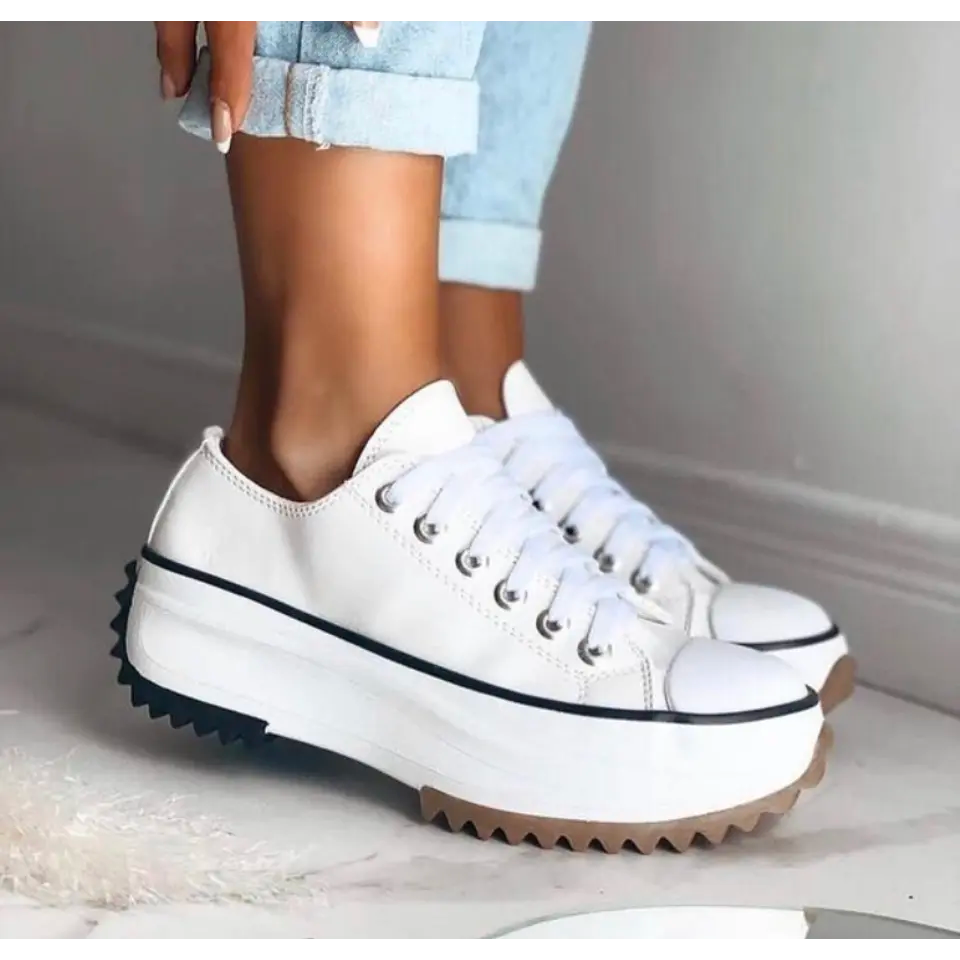 Chunky Platform Lace-Up Sneakers
